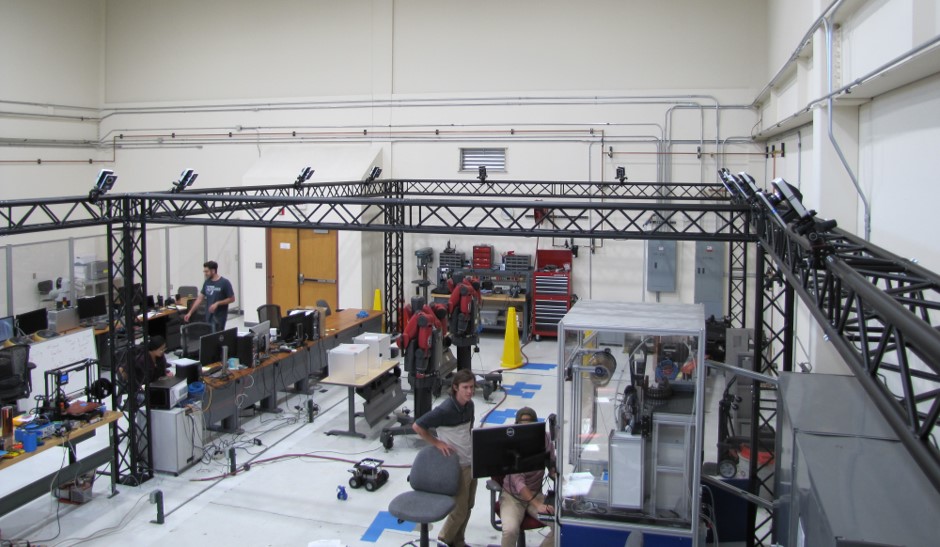 photo: students working in a large laboratory