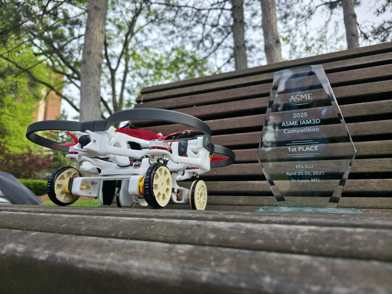 photo: drone and trophy