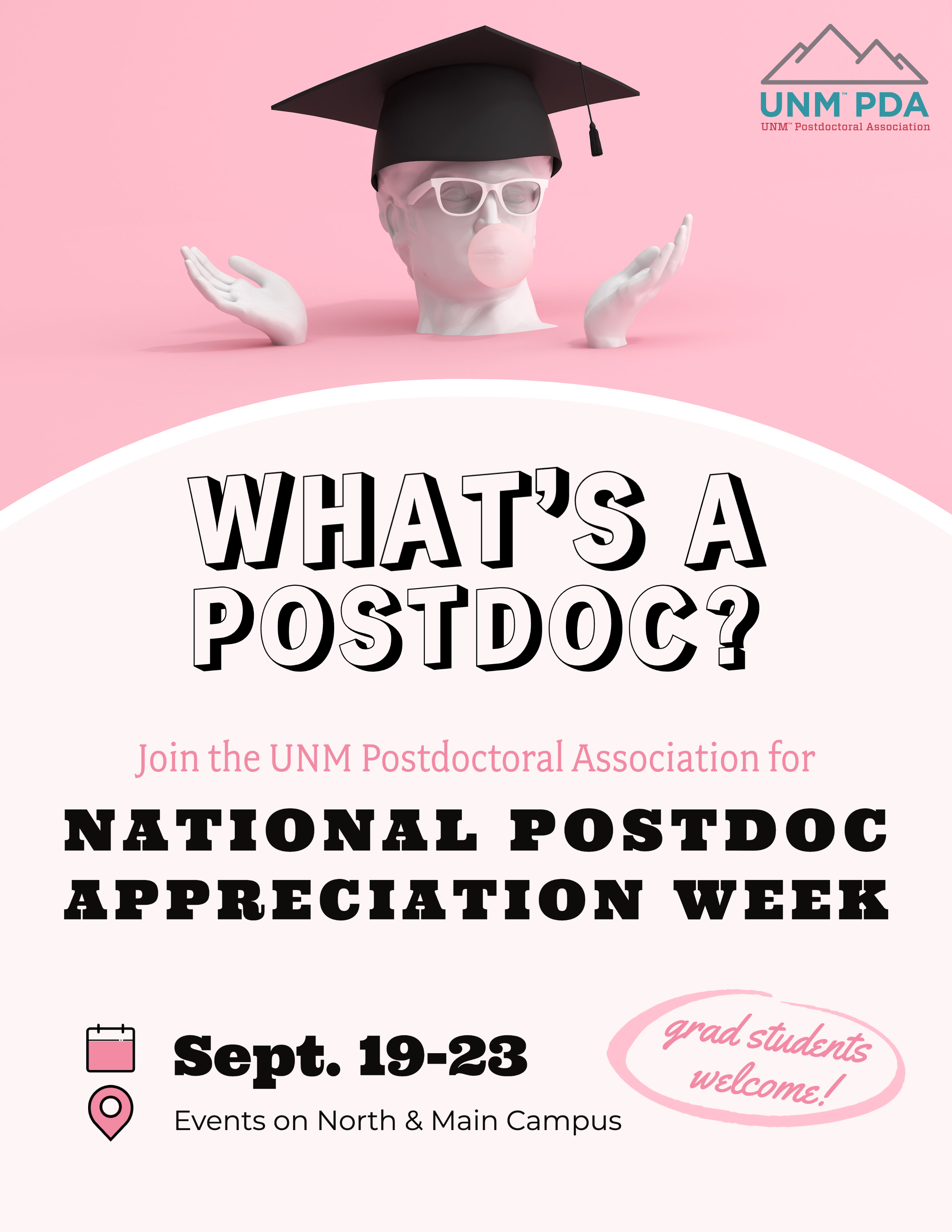 image: flyer for postdoc event